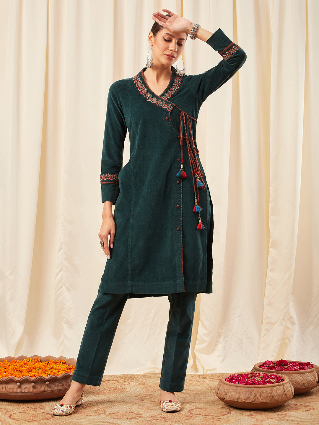 Buy Pink Rayon Anarkali Kurti Long Gown Pant and Dupatta Set Designer Kurti  Set Kurti Dupatta Set Wedding Kurti Dress Printed Anarkali Gown Suit Online  in India - Etsy